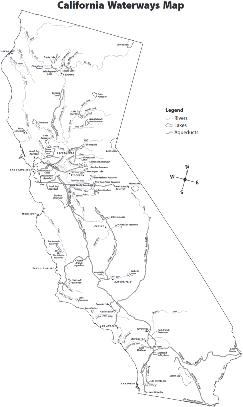 California Waterways Map