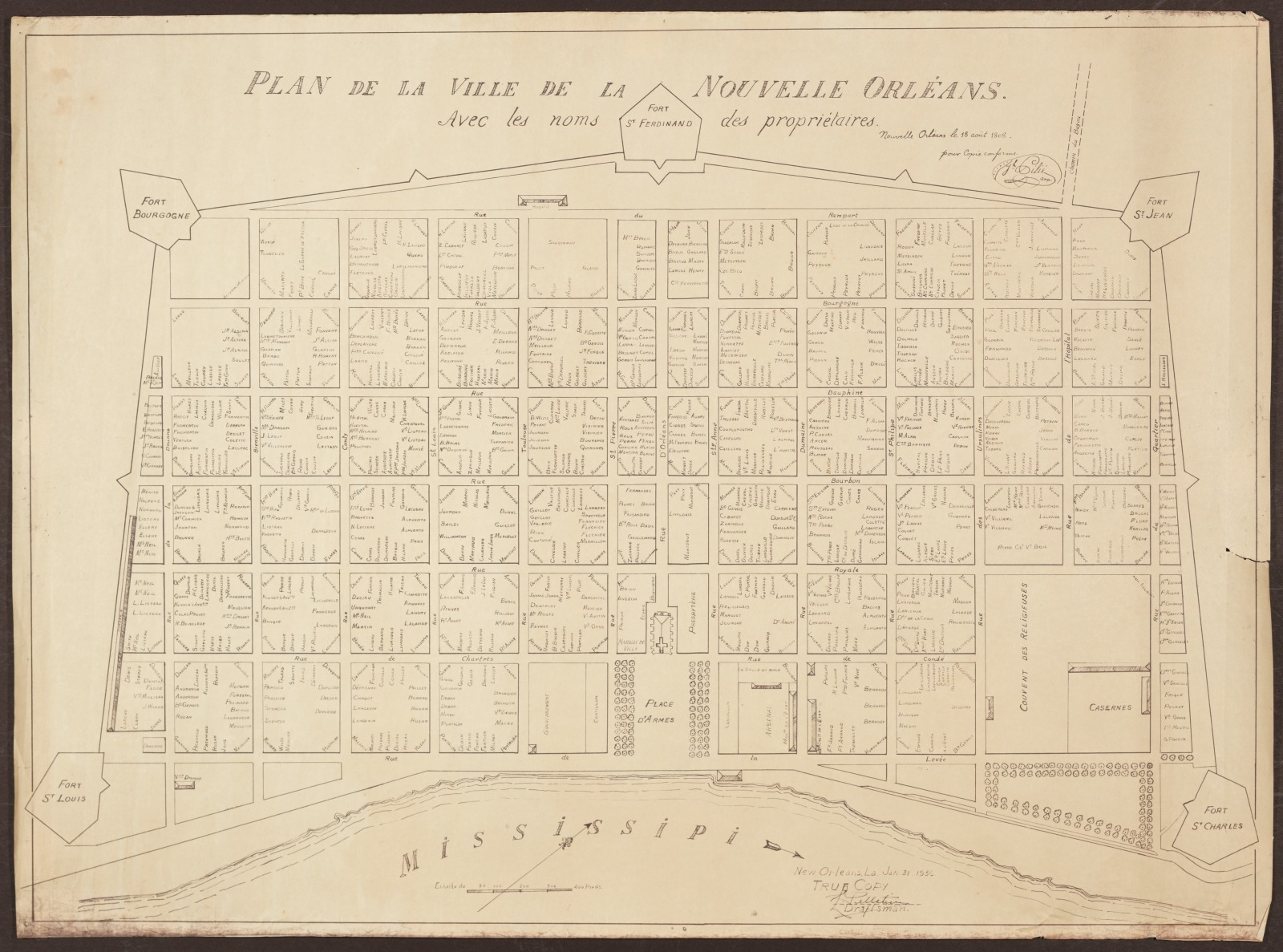 Joseph Pilié map of 1808